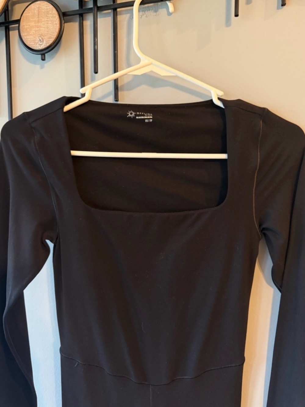 Aerie Offline Black Long Sleeved Jumpsuit Size XS